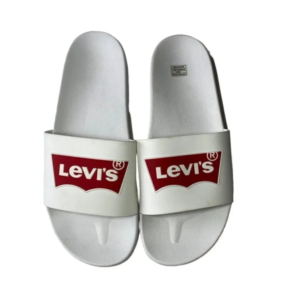 LEVI'S, Synthetic sandals, for men, White, size 12. NWOT.